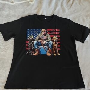 🇺🇲 Trump American Flag Labrador T-shirt Sx Lrg 🇺🇲